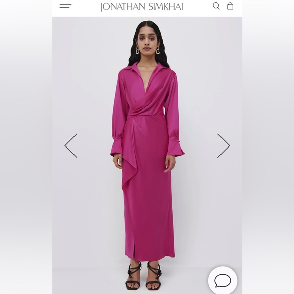 NWOT JONATHAN SIMKHAI Talita Midi Dress Size Small